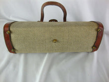 Load image into Gallery viewer, 1960s John Romain Tweed Leather Satchel Handbag Purse