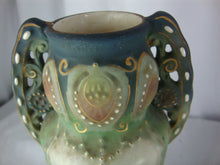 Load image into Gallery viewer, Antique Austrian Porcelain Rose Floral Small Vase