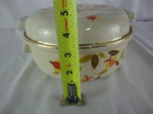 Load image into Gallery viewer, Vintage Hall Jewel Tea Autumn Leaf Ceramic Casserole Bowl with Lid