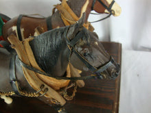 Load image into Gallery viewer, Vintage Breyer Draft Horses with Wagon Table Top Display