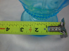 Load image into Gallery viewer, Vintage Willow Oak EAPG Aqua Glass Pedestal Creamer Small Pitcher