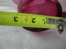 Load image into Gallery viewer, Vintage Fenton Cranberry Thumbprint Glass Basket with Clear Handle