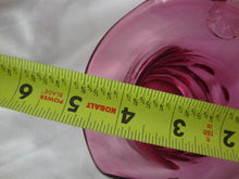 Load image into Gallery viewer, Vintage Fenton Cranberry Thumbprint Glass Basket with Clear Handle