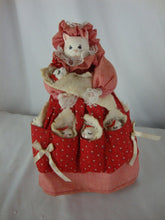 Load image into Gallery viewer, Vintage Just Ducky Mama Cat with Kittens Porcelain Face Figurine
