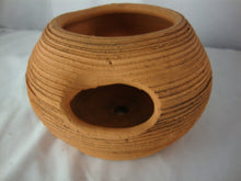 Load image into Gallery viewer, Vintage Craven Pottery Three Hole Clay Strawberry Pot Planter
