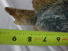 Load image into Gallery viewer, Rustic Glazed Blue/Tan Fish Figurine