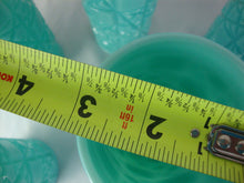 Load image into Gallery viewer, 1950s Fenton Unmarked Block and Star Turquoise Milk Glass Tumblers Set of 6
