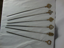 Load image into Gallery viewer, Vintage Turkish Stainless Steel Food Grill Skewers