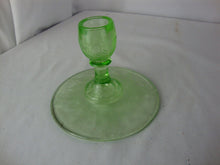 Load image into Gallery viewer, Vintage Anchor Hocking Cameo Uranium Glass Single Candleholder