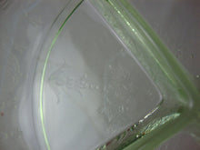 Load image into Gallery viewer, Vintage Anchor Hocking Princess Vaseline Glass Shallow Divided Dish with Handles