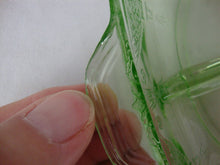 Load image into Gallery viewer, Vintage Anchor Hocking Princess Vaseline Glass Shallow Divided Dish with Handles