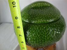 Load image into Gallery viewer, 1981 Keebler Elf Ceramic Tree Cookie Canister Jar with Lid