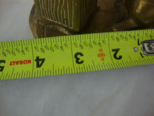 Load image into Gallery viewer, Vintage Solid Brass Naughty Kitten with Spilled Milk Figurine