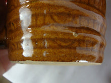 Load image into Gallery viewer, Vintage Unmarked McCoy Brown Barrel Pitcher with 4 Mugs Set