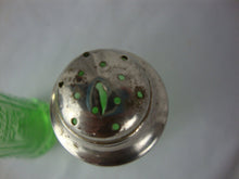 Load image into Gallery viewer, Vintage Federal Glass Madrid Uranium Glass Salt and Pepper Shaker Set