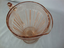 Load image into Gallery viewer, Vintage Jeanette Glass Adam Pink Depression Glass Beverage Pitcher