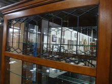 Load image into Gallery viewer, Pulaski Furniture Oak Slide Front 5 Shelf Curio Display Cabinet with Lock/Key