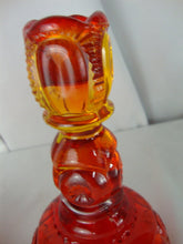 Load image into Gallery viewer, Vintage LE Smith Amberina Moon Stars Candleholders Set of 2