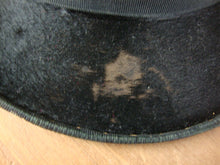 Load image into Gallery viewer, Antique Pope Atlanta GA Mens Black Fur Top Hat with Case Decor
