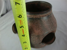 Load image into Gallery viewer, Vintage Pottery Brown Pink Speckled Strawberry Pot Planter
