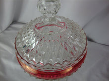 Load image into Gallery viewer, Vintage Indiana Glass Kings Crown Ruby Flash Pedestal Candy Dish