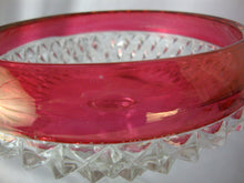 Load image into Gallery viewer, Vintage Indiana Glass Kings Crown Ruby Flash Pedestal Candy Dish