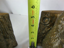 Load image into Gallery viewer, Vintage Brass Owl on Tree Branch Bookend Pair