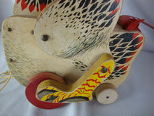 Load image into Gallery viewer, 1950s Fisher Price The Cackling Hen Kids Pull Toy