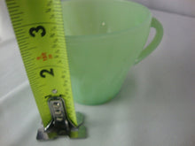Load image into Gallery viewer, Vintage Fire King Jadeite Swirl Teacup and Saucer Set