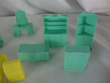Load image into Gallery viewer, 1950's Plastic Dollhouse Miniature Furniture 26 Piece Lot