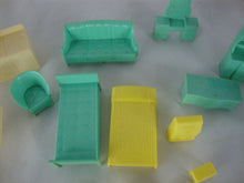 Load image into Gallery viewer, 1950's Plastic Dollhouse Miniature Furniture 26 Piece Lot