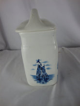 Load image into Gallery viewer, Vintage Czech Ceramic Delft Coffee Canister with Lid