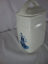 Load image into Gallery viewer, Vintage Czech Ceramic Delft Coffee Canister with Lid