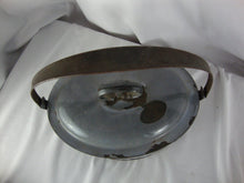 Load image into Gallery viewer, Vintage Agate Ware Nickel Steel Lunchbox with Swing Handle