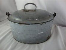 Load image into Gallery viewer, Vintage Agate Ware Nickel Steel Lunchbox with Swing Handle