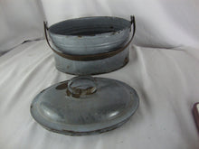 Load image into Gallery viewer, Vintage Agate Ware Nickel Steel Lunchbox with Swing Handle