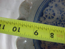 Load image into Gallery viewer, Vintage Nelson Pottery Putty Blue Lace Design Scallop Pie Plate