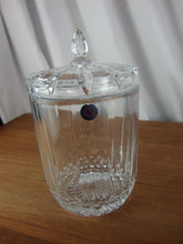 Load image into Gallery viewer, Vintage St George Lead Crystal Biscuit Barrel with Lid