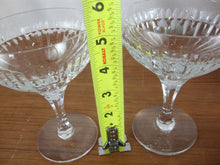 Load image into Gallery viewer, Vintage Atlantis Setubal Cut Crystal Champagne Glasses Set of 2