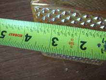 Load image into Gallery viewer, Vintage Marigold Diamond Point Carnival Glass Decanter Clear Diamond Stopper