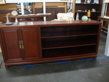 Load image into Gallery viewer, Vintage Asian Style Dark Wood Console TV Stand Table