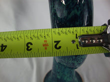 Load image into Gallery viewer, Marvin Bailey Folk Art Potter Aqua Blue Speckle Devil on Circle Body Jug