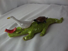 Load image into Gallery viewer, Lynn Bailey Folk Art Pottery Alligator Turtle Duck Carnival Animal Stack