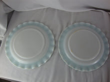 Load image into Gallery viewer, Vintage Hazel Atlas Blue Aqua Crinoline Dinner Plates Set of 2