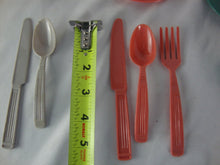 Load image into Gallery viewer, Vintage Gothamware USA Plastic Kids Toy Utensil Teacup Saucer Set