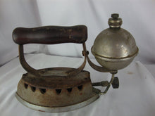 Load image into Gallery viewer, Antique Diamond USA Kerosene Gas Wood Handle Clothes Iron