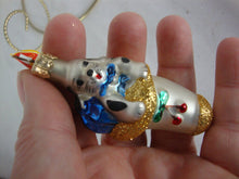 Load image into Gallery viewer, Vintage Taron Collection Poland Dog in Stocking Mercury Glass Christmas Ornament