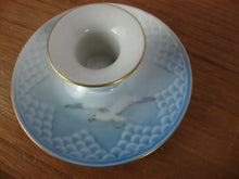 Load image into Gallery viewer, Vintage Bing Grondahl Blue White Seagull Single Candleholder
