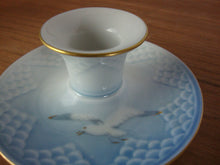 Load image into Gallery viewer, Vintage Bing Grondahl Blue White Seagull Single Candleholder