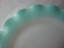Load image into Gallery viewer, Vintage Hazel Atlas Blue Aqua Crinoline Salad Dessert Plates Set of 2